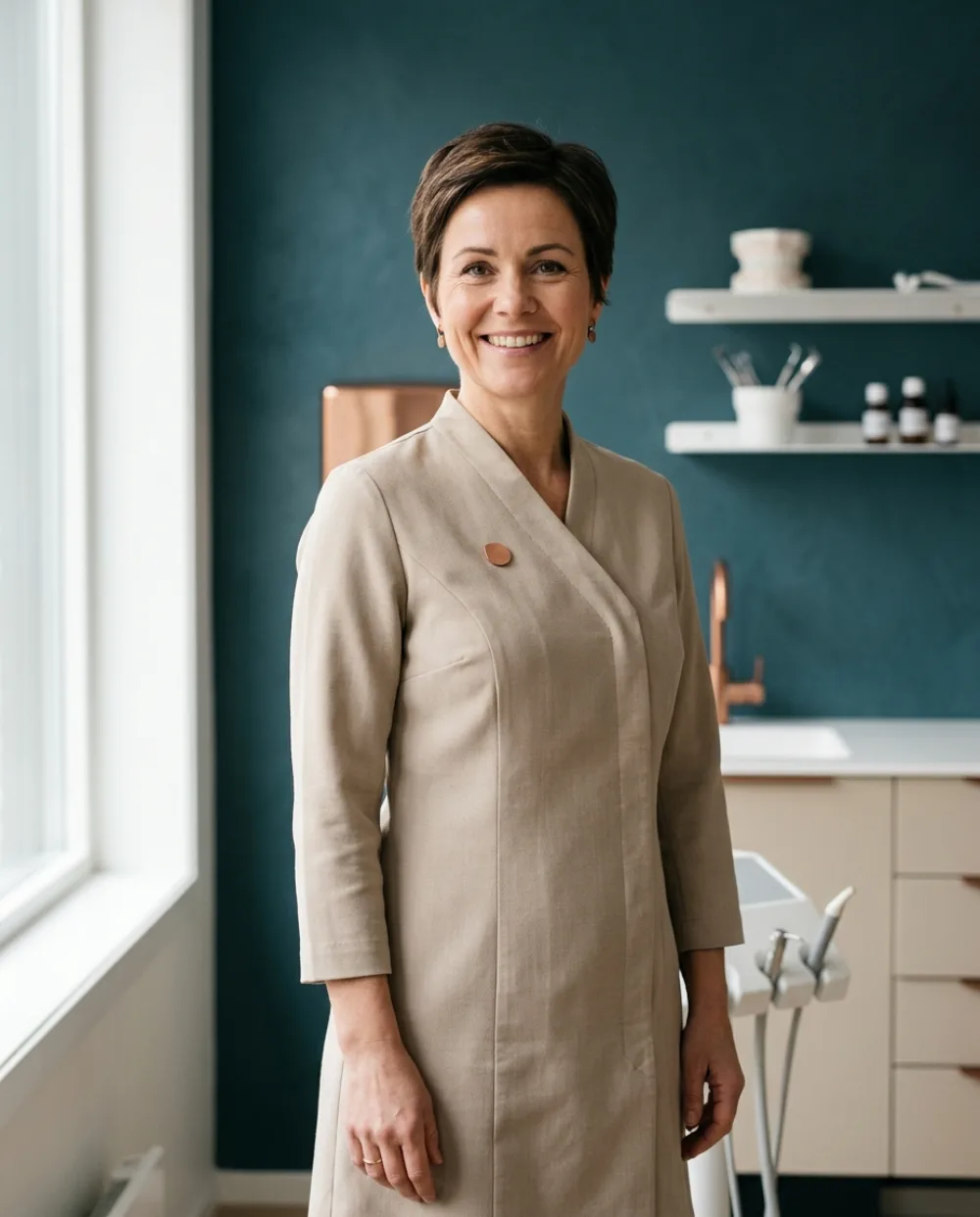 Portrett av tannlege Ingrid Hauge