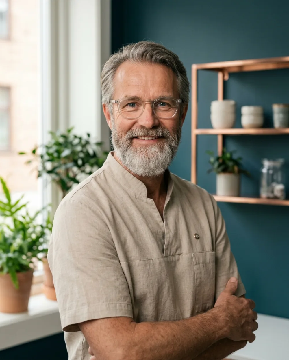 Portrett av tannlege Bjørn Aasen